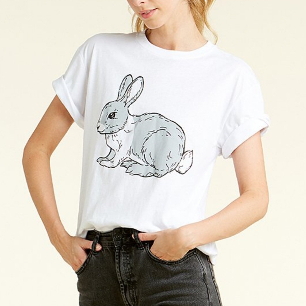 White Rabbit Boyfriend Shortsleeve Tee